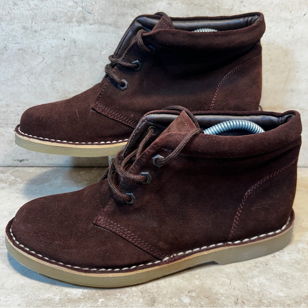 Clifford James Desert Boots Mens US 8 UK 7 Dark Brown Suede Shoes 11CS169